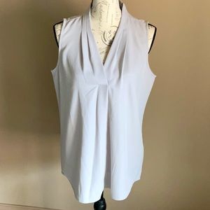 Calvin Klein dove gray blouse